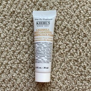 NEW Kiehl’s Calendula Deep Cleansing Foaming Face Wash 1.0 fl oz Unsealed NWOB